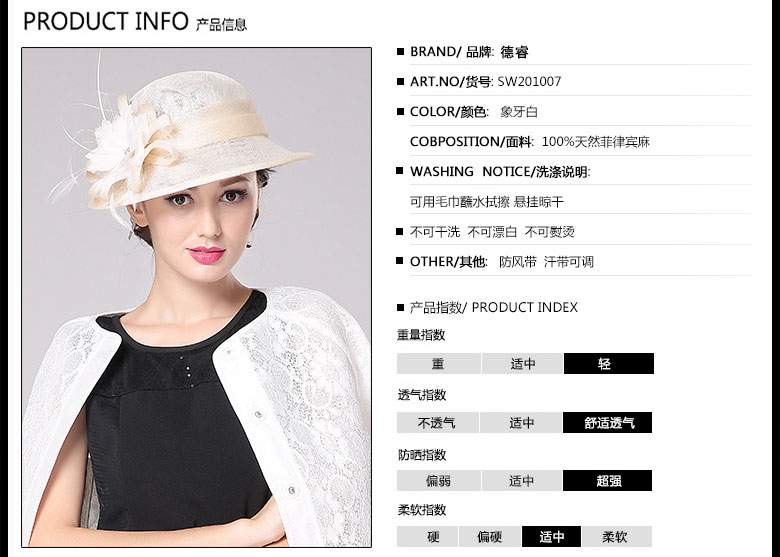 時(shí)尚麻紗帽定制，防紫外線遮陽帽，產(chǎn)品信息