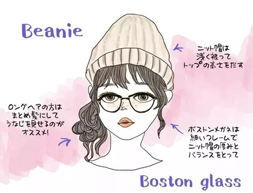 接地氣的小仙女一定要看看！冬天佩戴上帽子和眼鏡